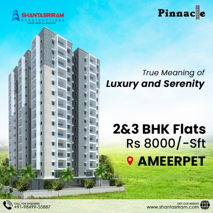  2bhk flats for sale in Ameerpet | Shanta sriram