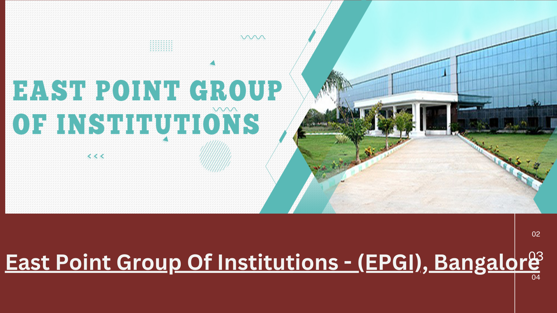  East Point Group Of Institutions EPGI Bangalore