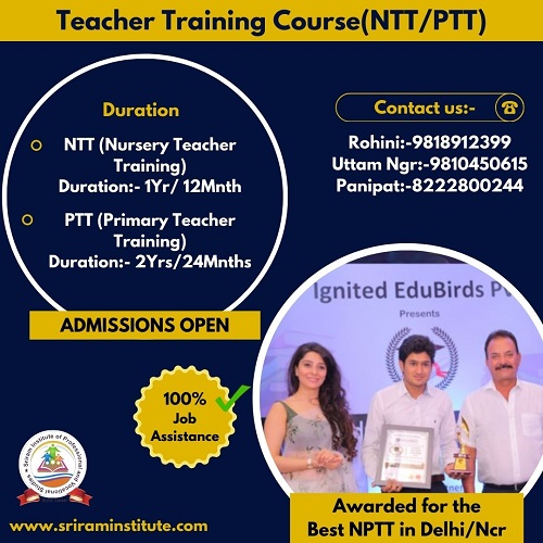 Best nursery teacher training course in Rohini