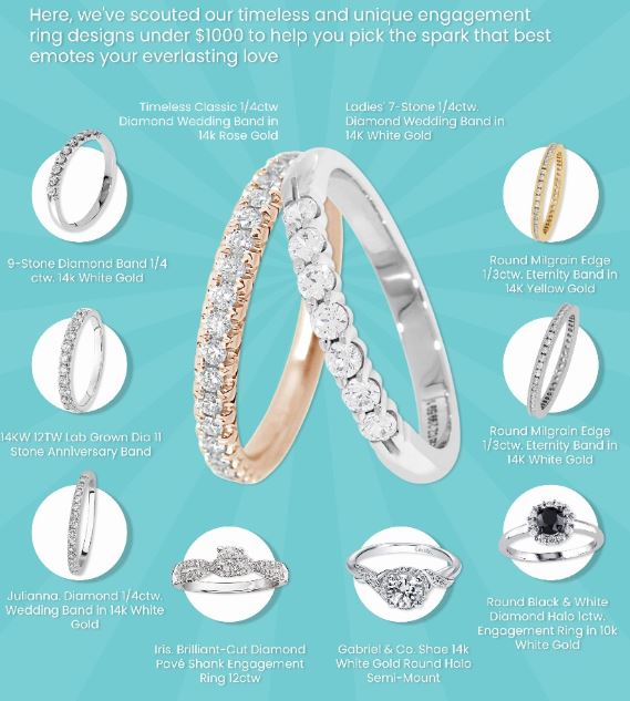  Engagement Rings Under 1000