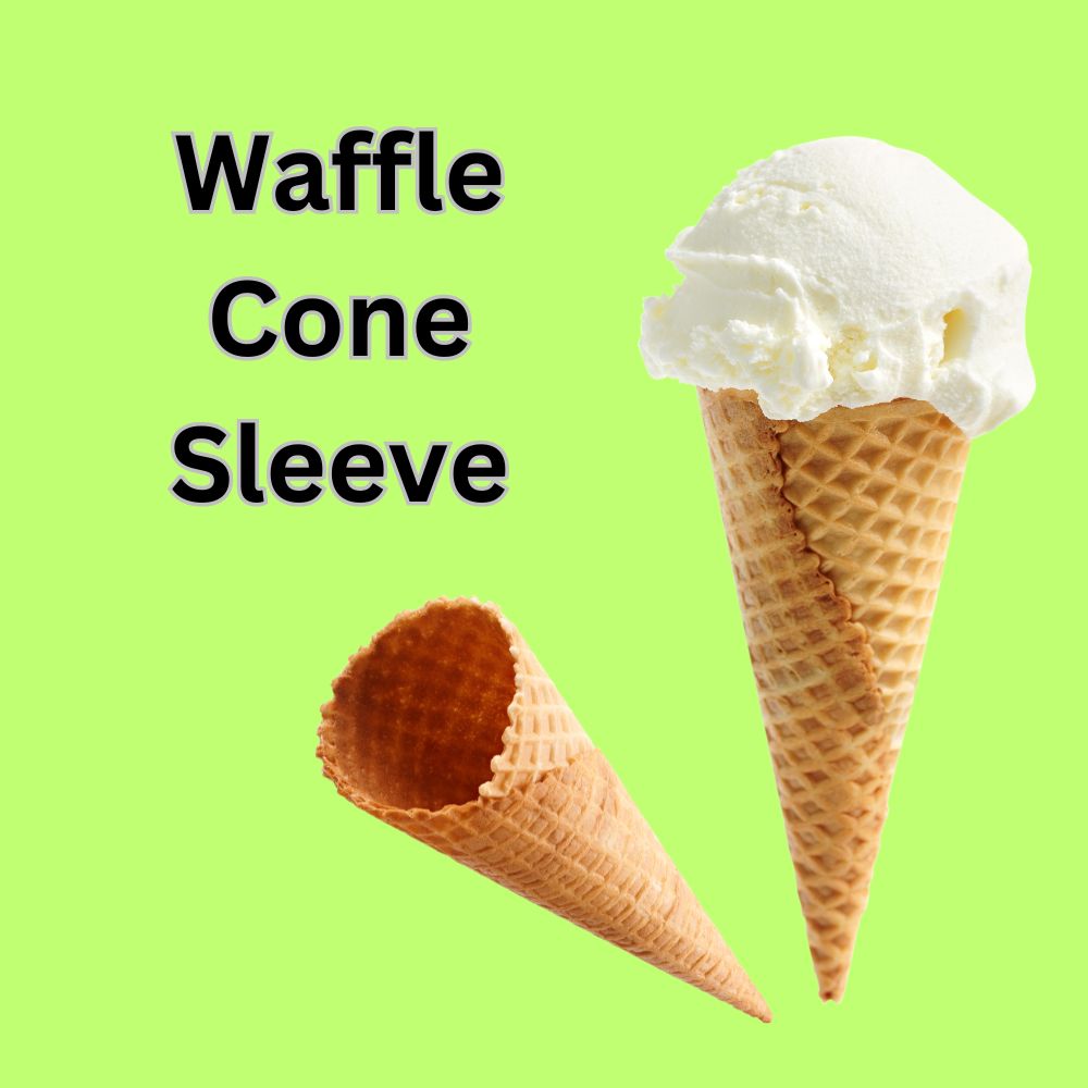  custom waffle cone sleeves at PackagingXpert