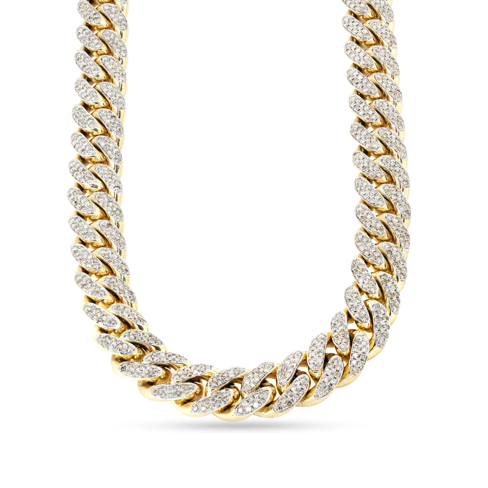  luxurious solid gold cuban link chain | Exotic Diamond | San Antonio