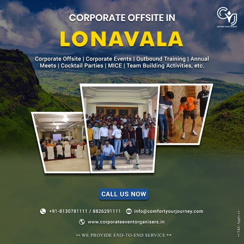  Book Corporate Offsite Tour with CYJ - Best Corporate Team Outing in Lonavala
