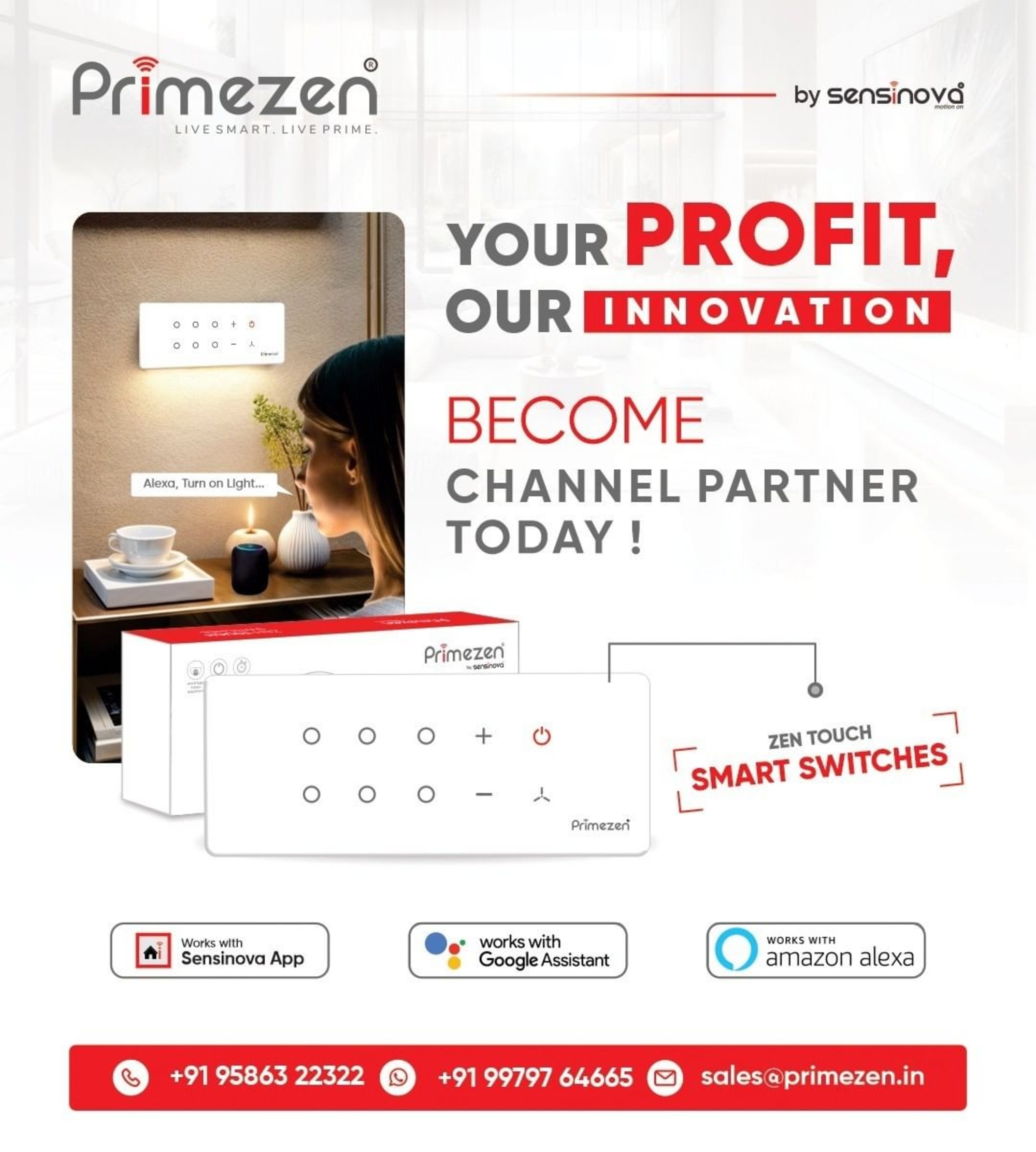  Unlock Growth with Primezen: Become a Channel Partner for Wireless Switches & Home Automation Solutions!