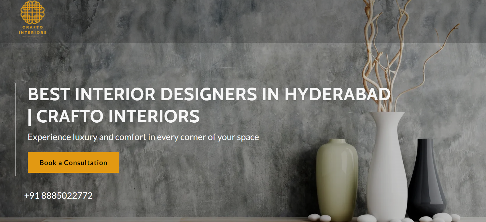  Best Interior Designers in Hyderabad | Crafto Interiors