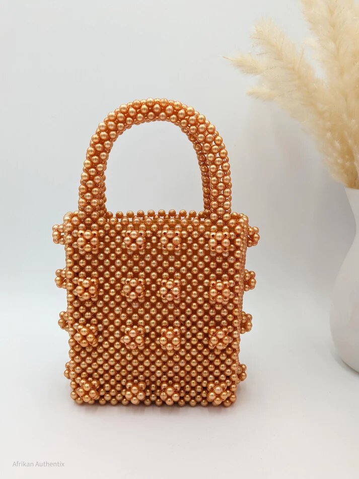  Explore High-Quality Gold Beaded Bag at Afrikan Authentix