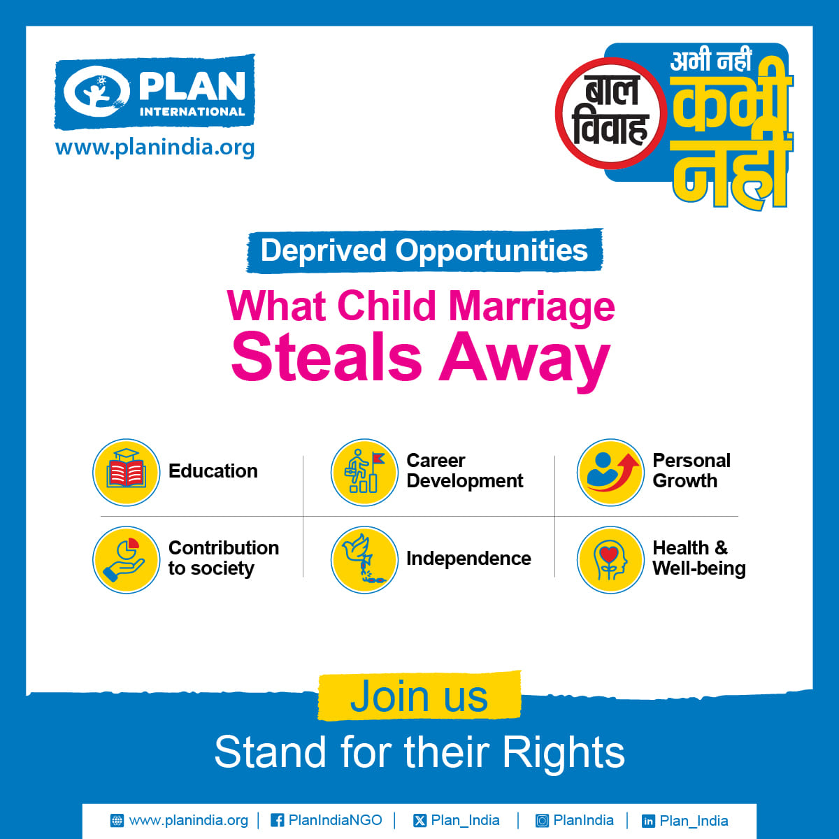  Plan India Child Marriage Free India