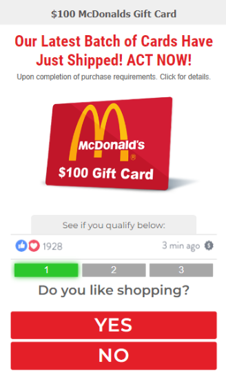  Get Your $100 McDonalds Gift Card Now