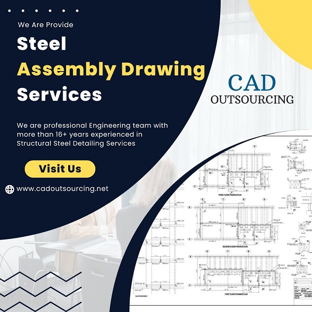  Steel Assembly Drawing Services Provider - CAD Outsourcing Firm
