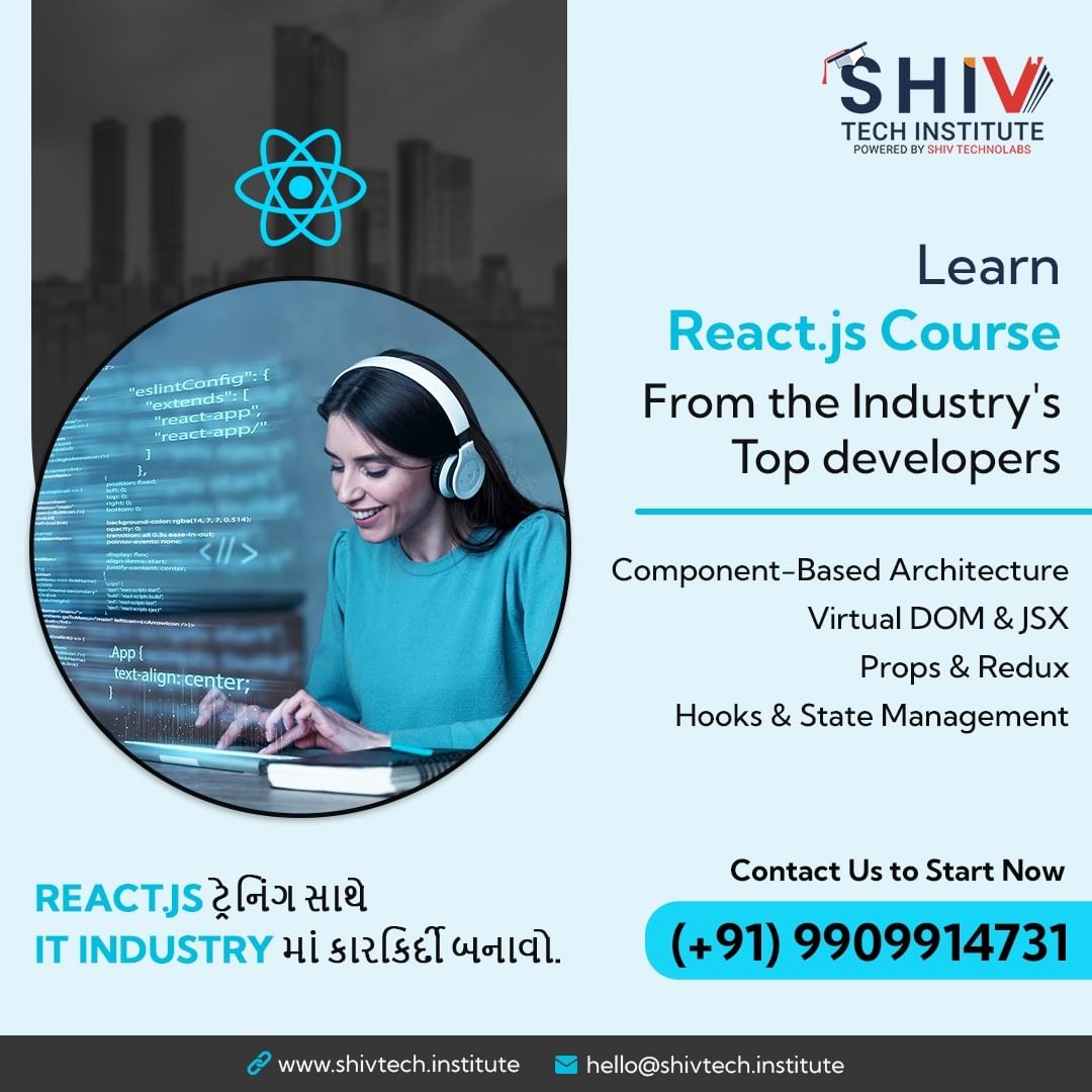  Shiv Tech Institute Provides The Best React JS Course In Ahmedabad