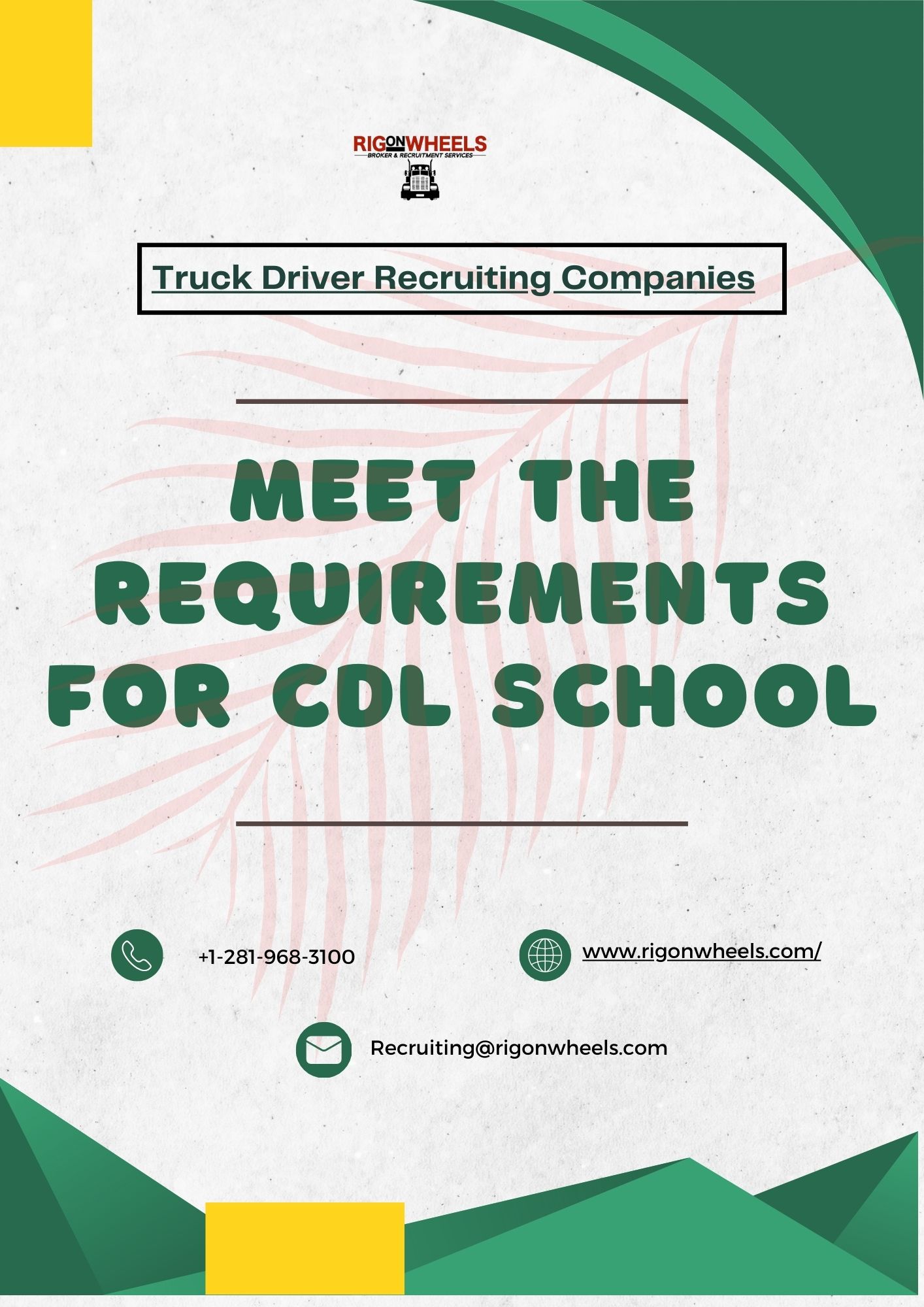  CDL Driver Recruiting Companies - Explore More Places