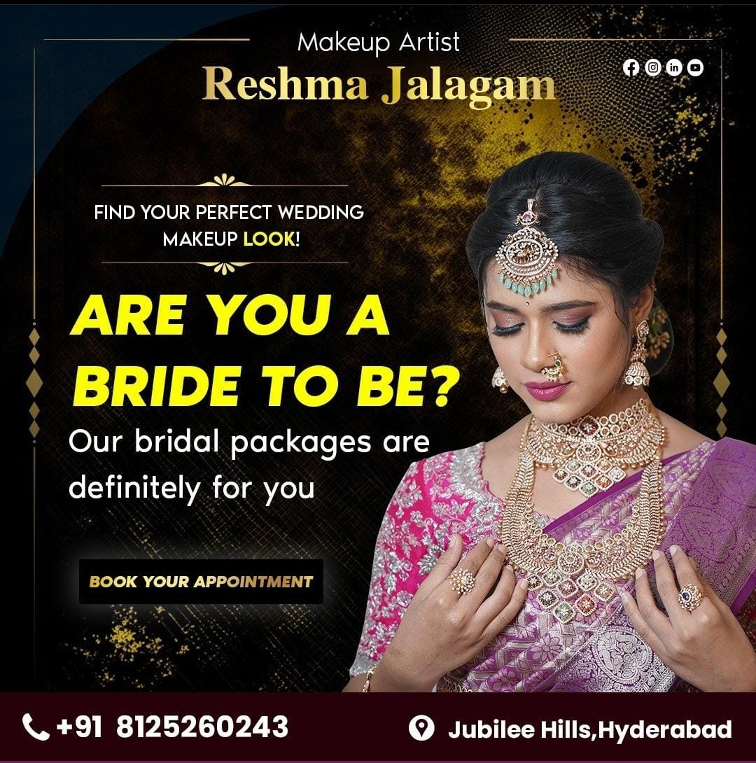  Get your dream wedding look by Reshma jalagam