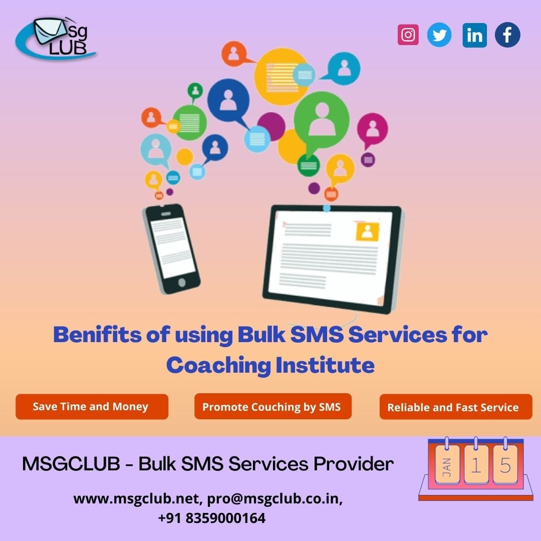  Bulk SMS Service  |  Bulk sms service provider in India - Msgclub