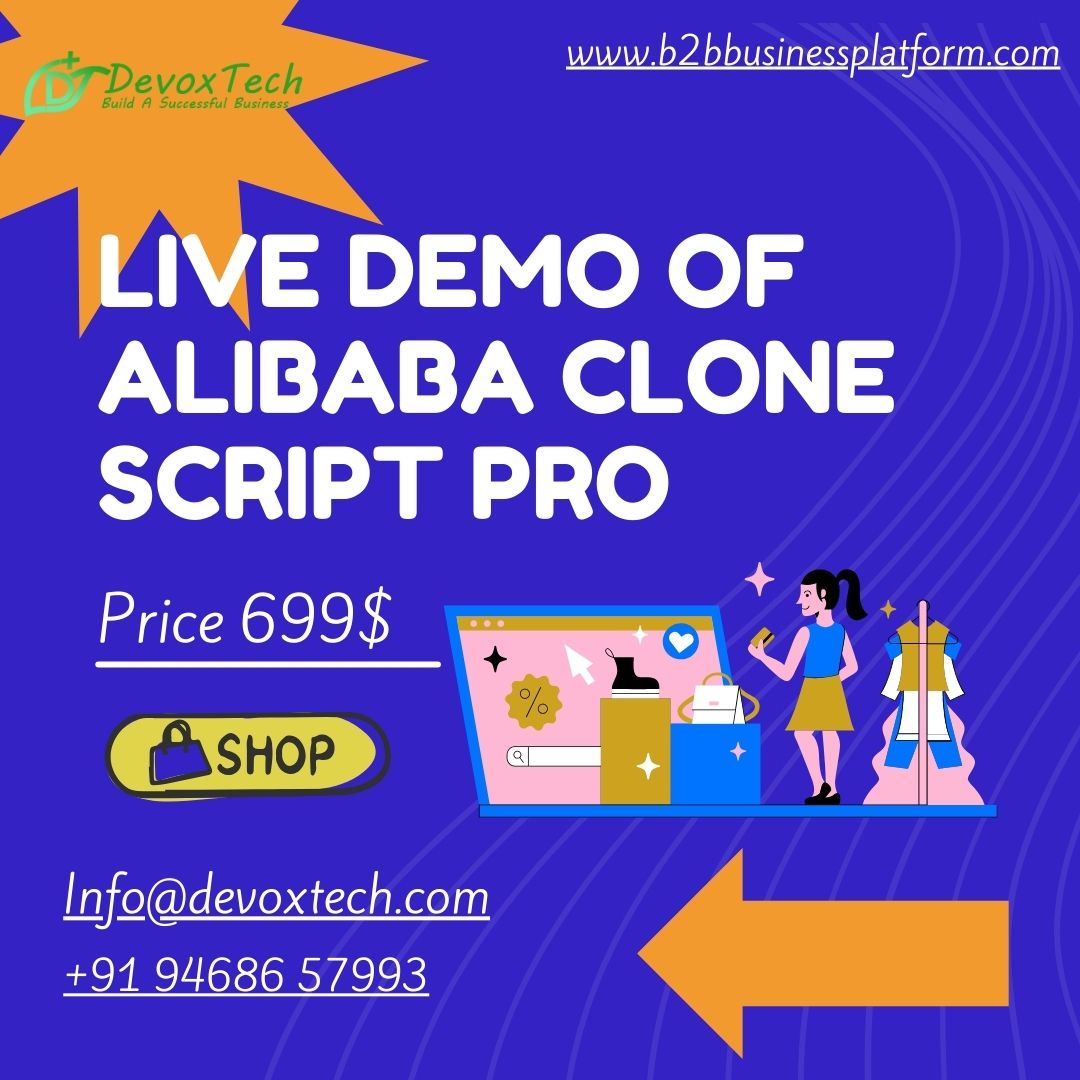  Live Demo of Alibaba Clone Script Pro