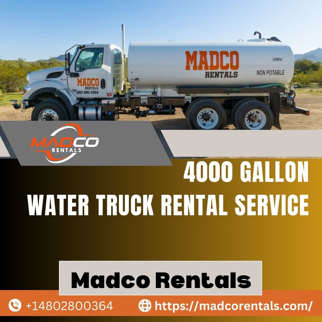  4000 Gallon Water Truck Rental