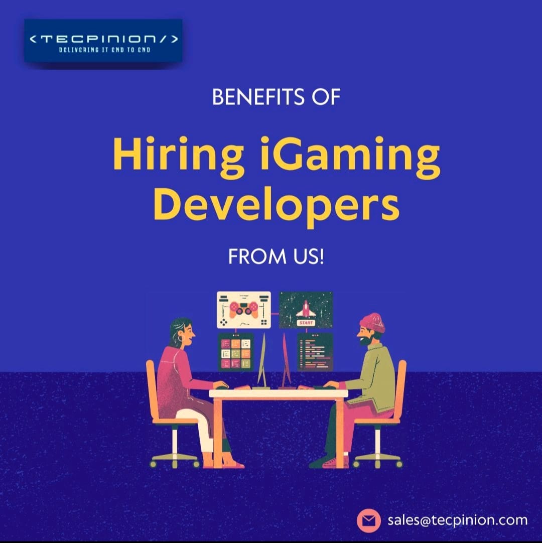  Hire iGaming Developers - Tecpinion