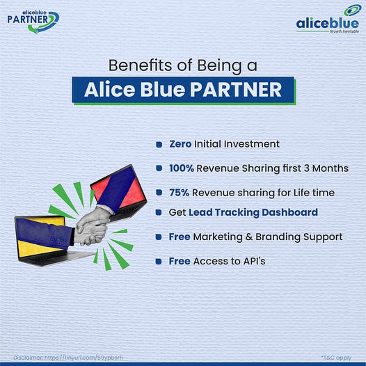  PARTNERSHIP OFFER WITH ALICEBLUE