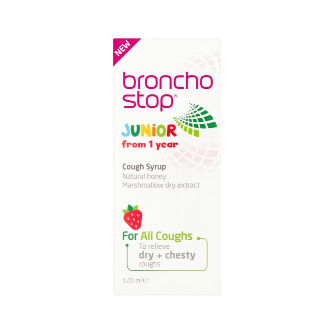  Broncho Stop Junior Marshmallow Dry Chesty Coughs 120ML | Online4Pharmacy