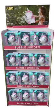  A.S.K Unicorn Bubble Toy Floor Display 48 CT