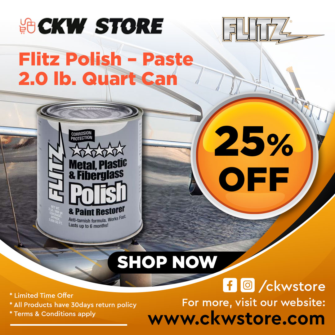  Revitalize Surfaces with Flitz Polish Paste - 2.0 lb. Quart Can!