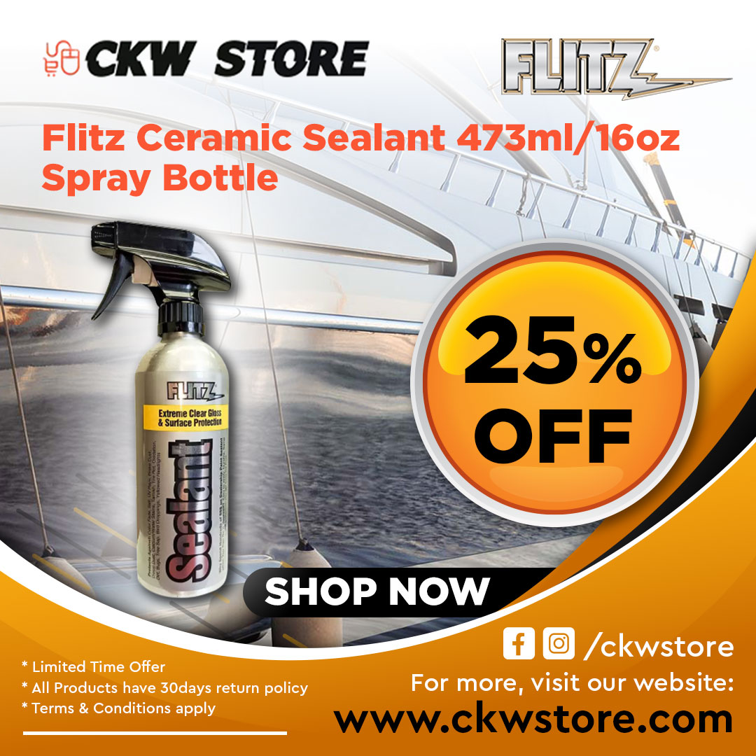  Enhance Protection with Flitz Ceramic Sealant – 473ml/16oz Spray Bottle!