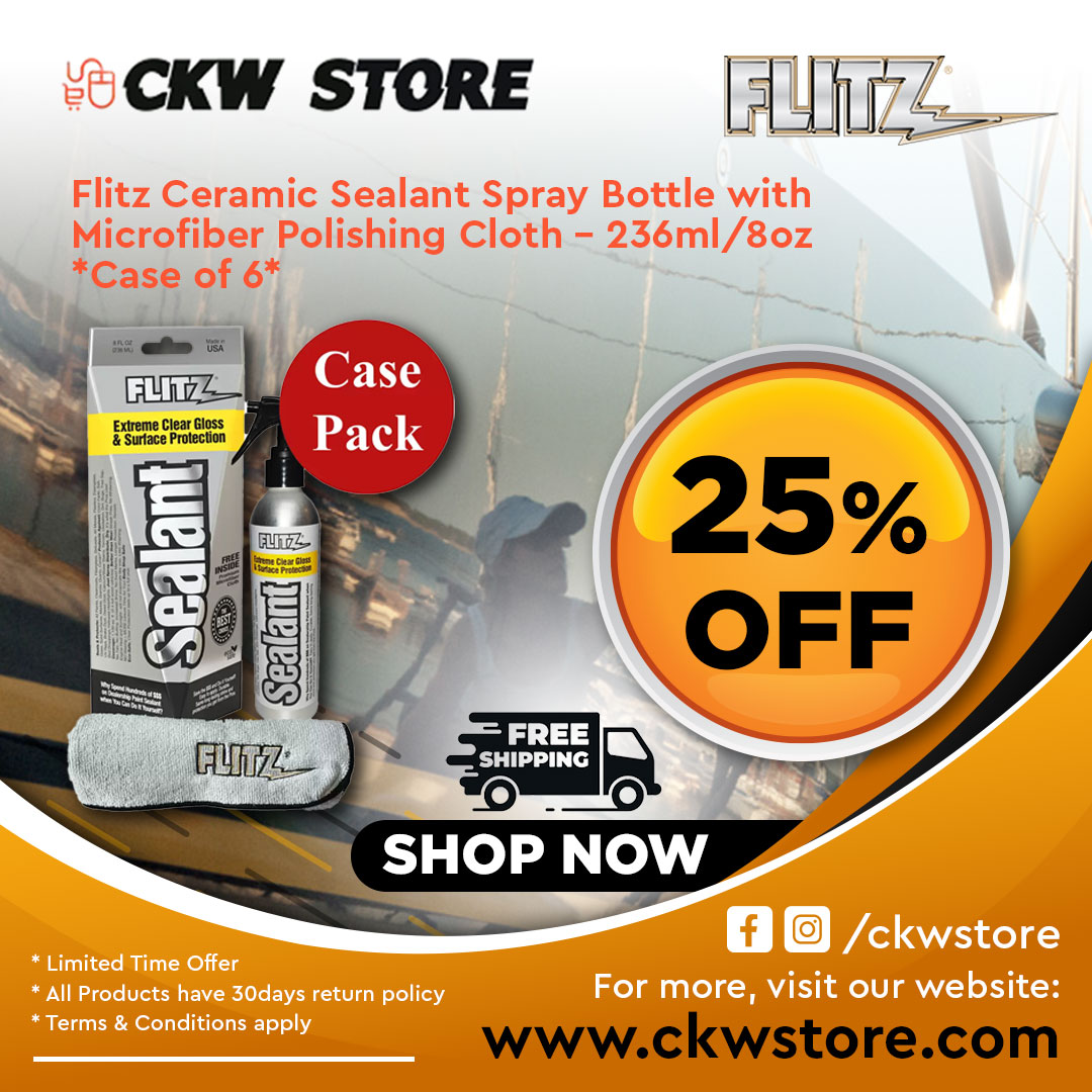  Flitz Ceramic Sealant Spray - Case of 6 | 16% OFF + FREE SHIPPING At CKW STORE