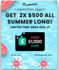  $1000 Cash for Summer!