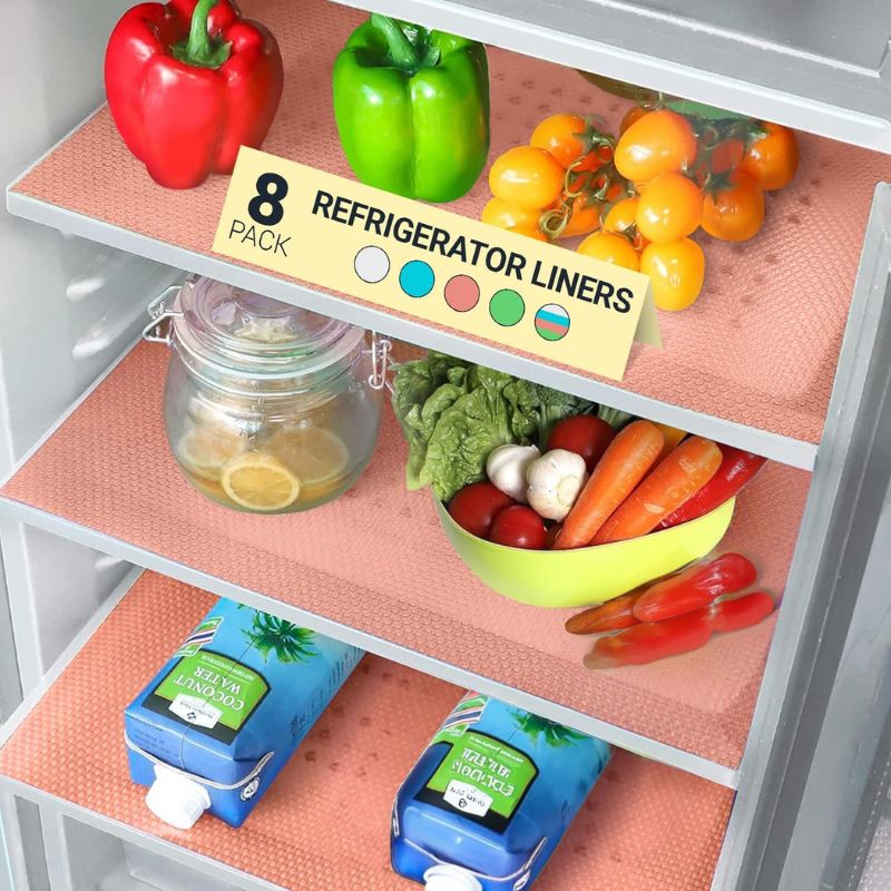  Refrigerator Shelf Liners with Spill Protection