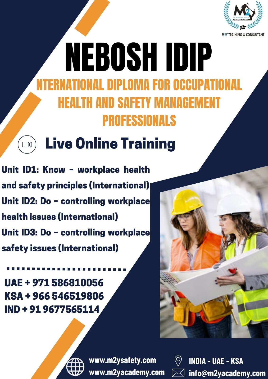  NEBOSH International Diploma for Occupational Health and Safety Management Professionals