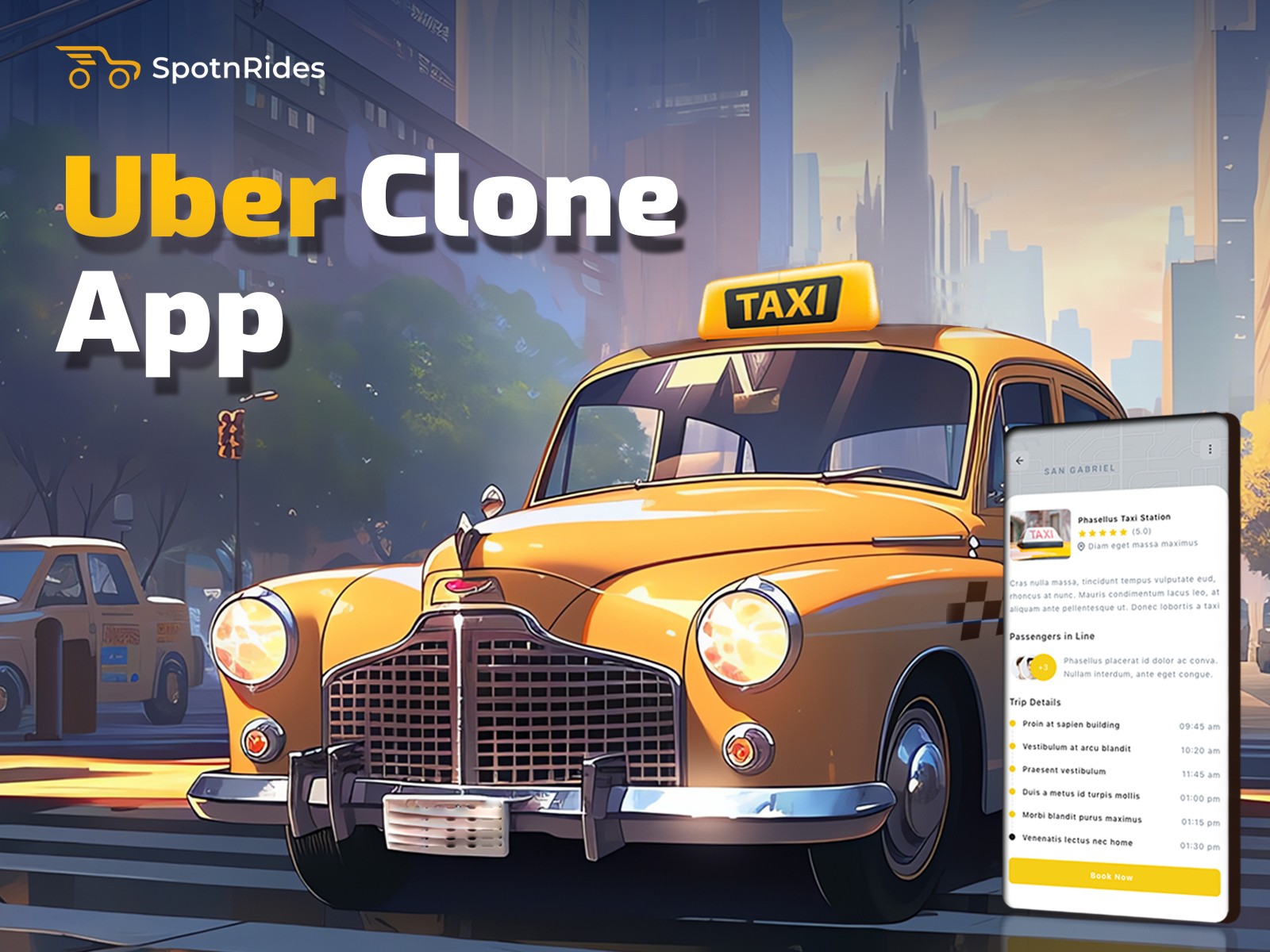 SpotnRides provides Uber-like app development services.