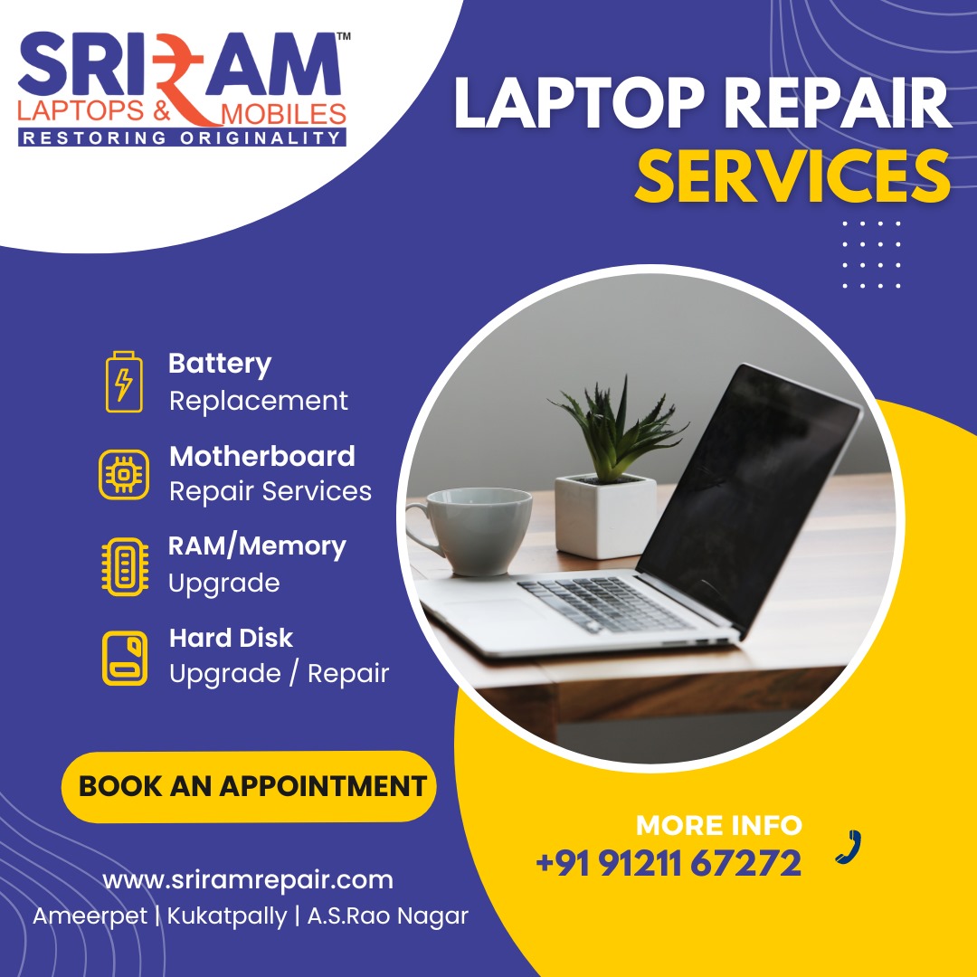  Laptop Repair in Hyderabad Laptop Service in Ameerpet, Kukatpally, ECIL