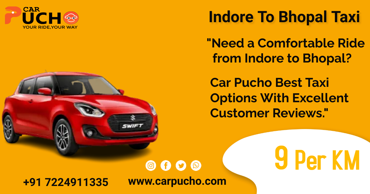  Best Taxi Service from Indore To Bhopal