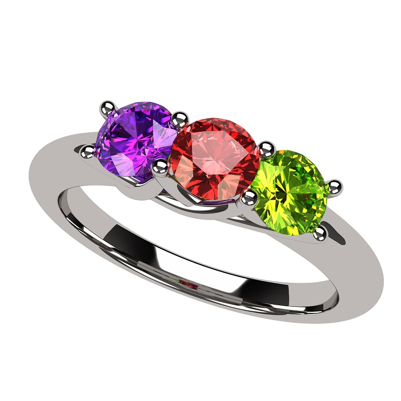  Celebrate Mom's Love with the Lucita Mother Ring - A Personalized Masterpiece!
